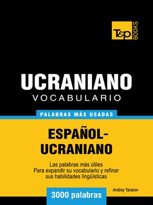 cover image of Vocabulario Español-Ucraniano